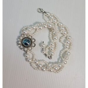 Vintage Multi-Strand Pearl Necklace – Y2K Statement Jewelry‎